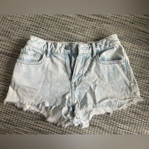 PacSun High Rise Festival Shorts, Light wash, Size 22**